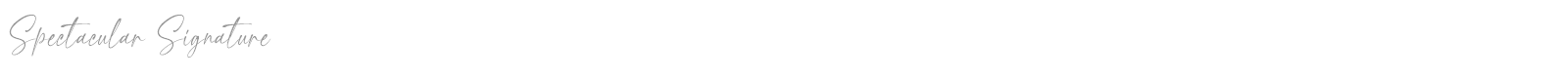 Spectacular Signature font preview